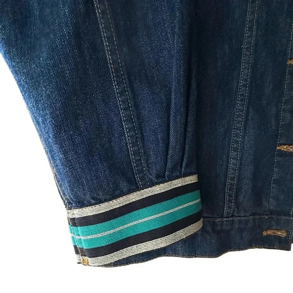 ZARA | NWOT | DENIM BUTTON FRONT JACKET OVERSIZED | Z1975 | SIZE: SMALL - Picture 6 of 11